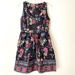 American Rag Cie Young Women’s Floral Black Dress - M - Pre-owned